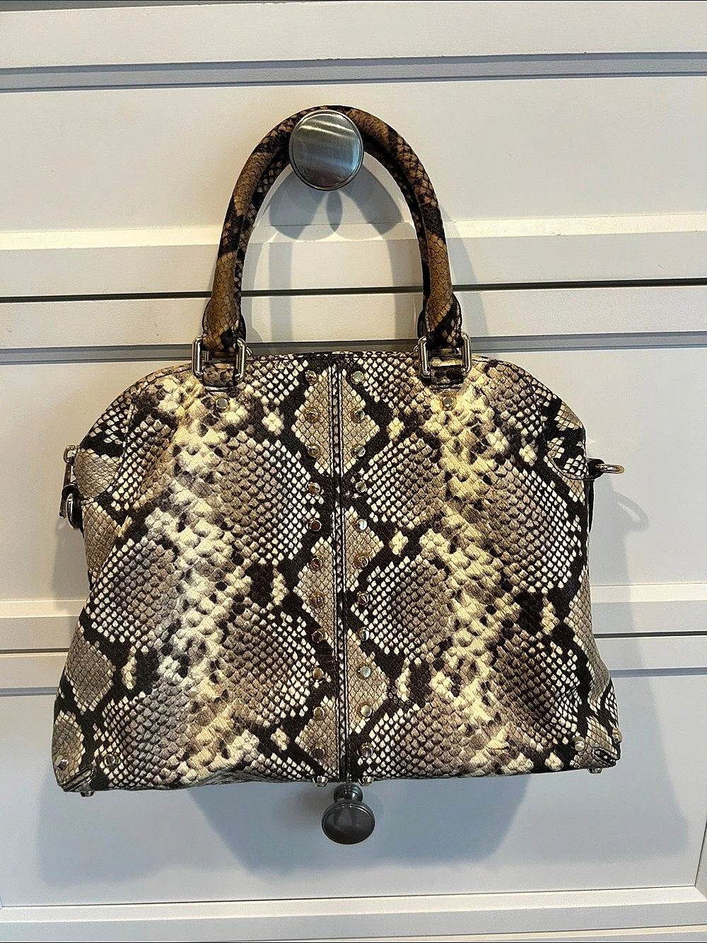 Michael Kors  Animal Print Shoulder Bag in Brown & Beige